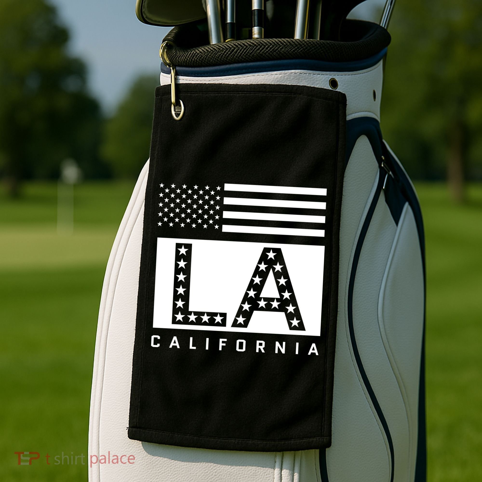American LA California State Flag Golf Towel