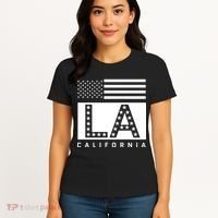American LA California State Flag Women's T-Shirt thumb 4