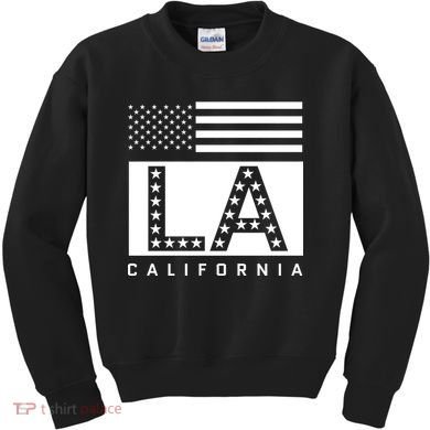 American LA California State Flag Kids Sweatshirt
