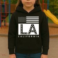 American LA California State Flag Kids Hoodie thumb 3