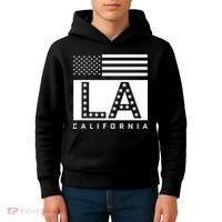 American LA California State Flag Kids Hoodie thumb 4