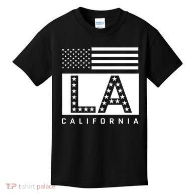 American LA California State Flag Kids T-Shirt