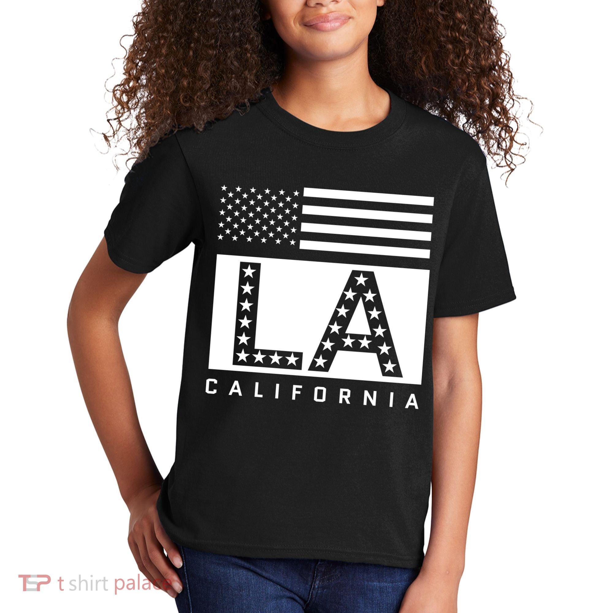 American LA California State Flag Kids T-Shirt