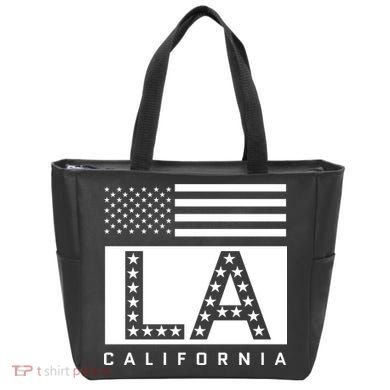 American LA California State Flag Tote Bag