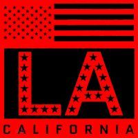 American LA California State Flag Santa Hat thumb 1