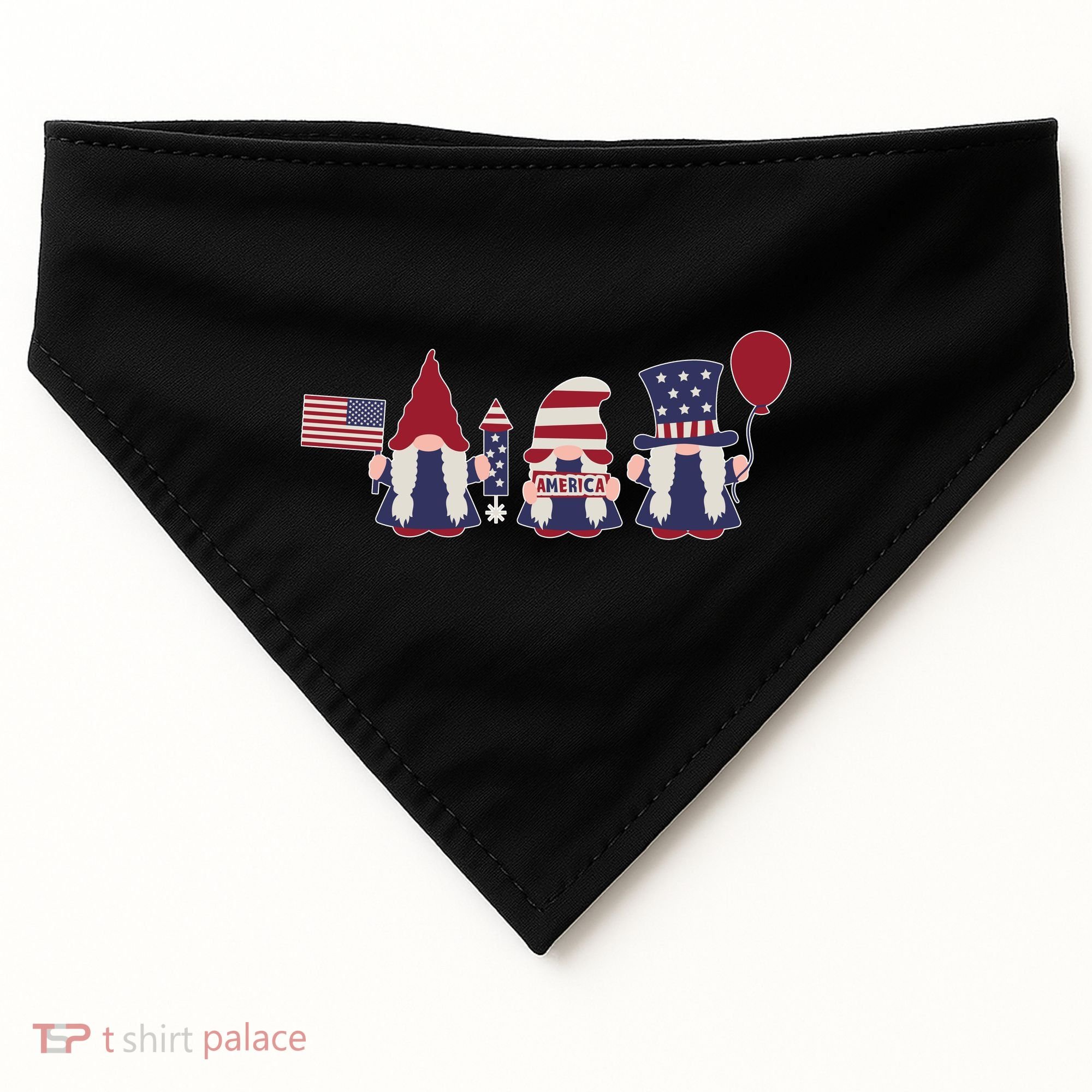 American Lawn Gnomes USA Go America USA-Made Doggie Bandana
