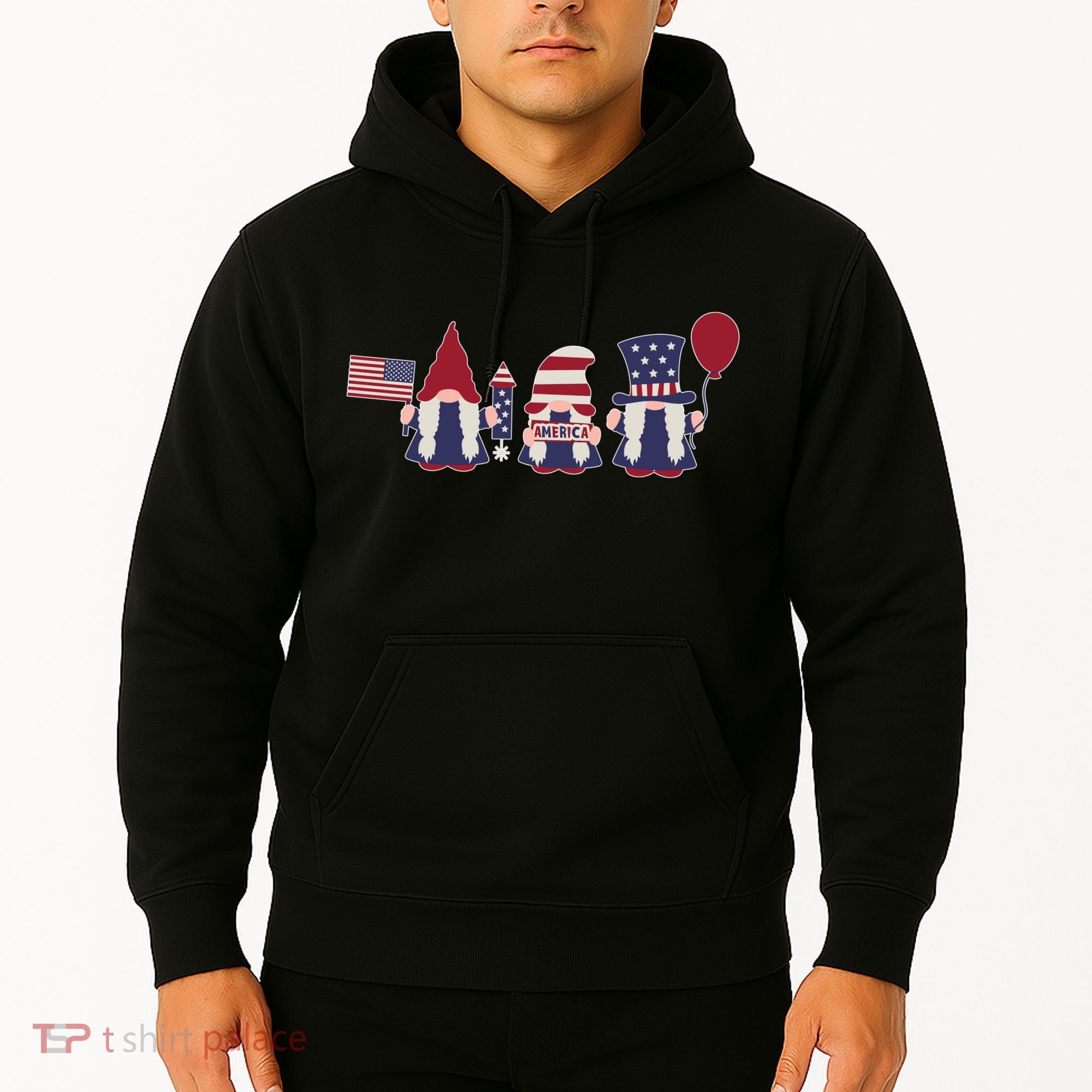 American Lawn Gnomes USA Go America Hoodie