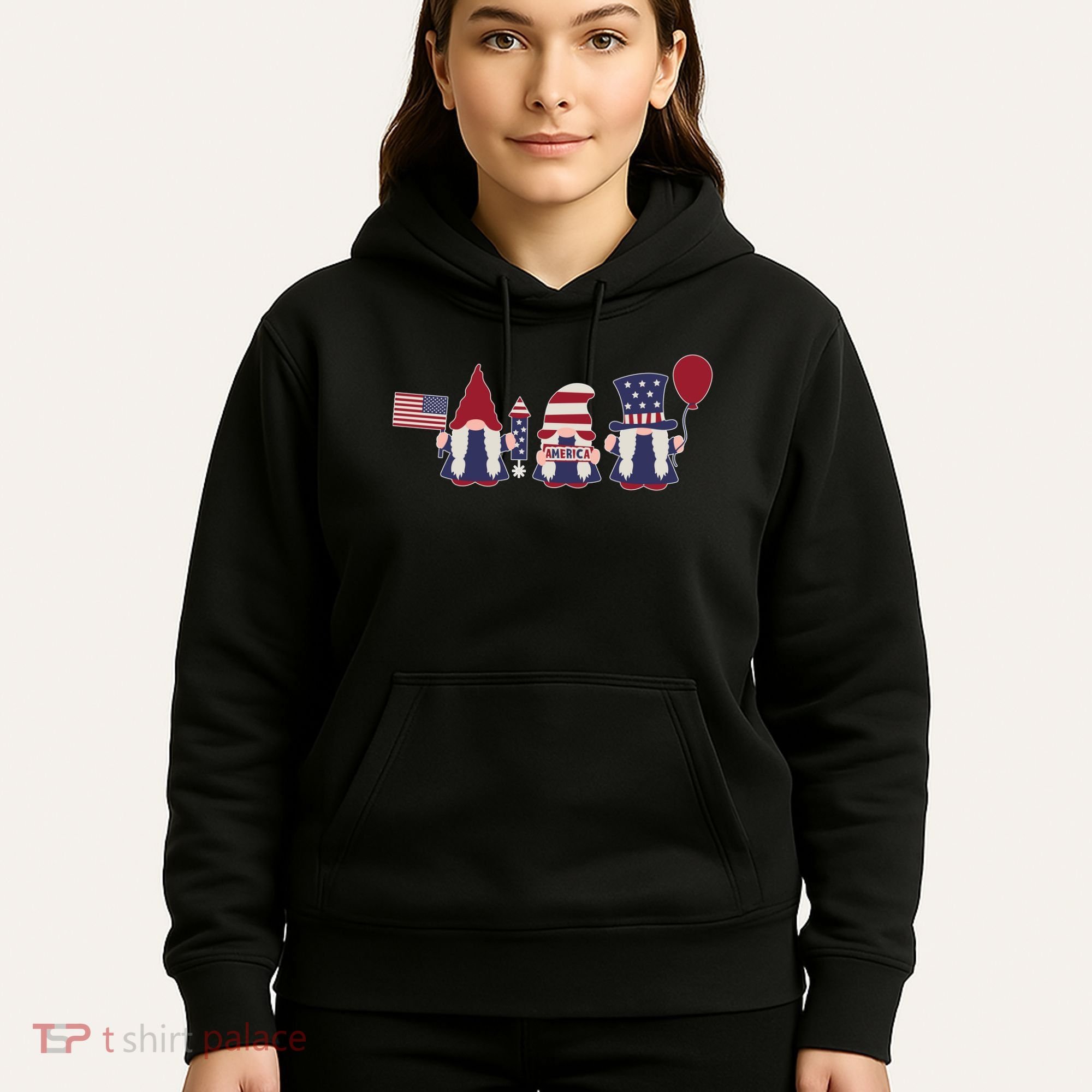 American Lawn Gnomes USA Go America Hoodie