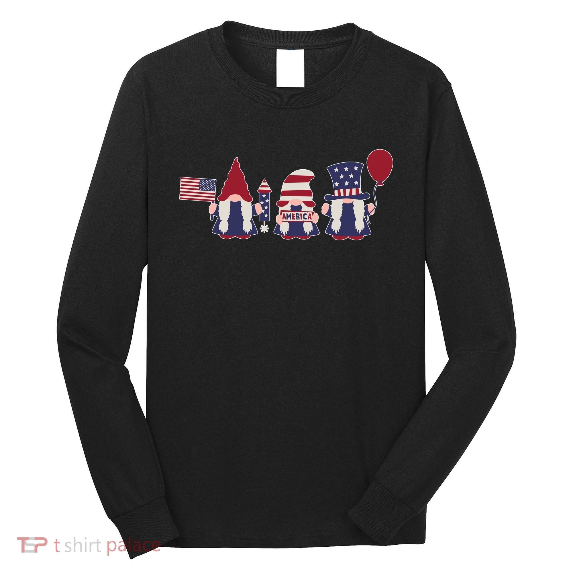 American Lawn Gnomes USA Go America Long Sleeve Shirt