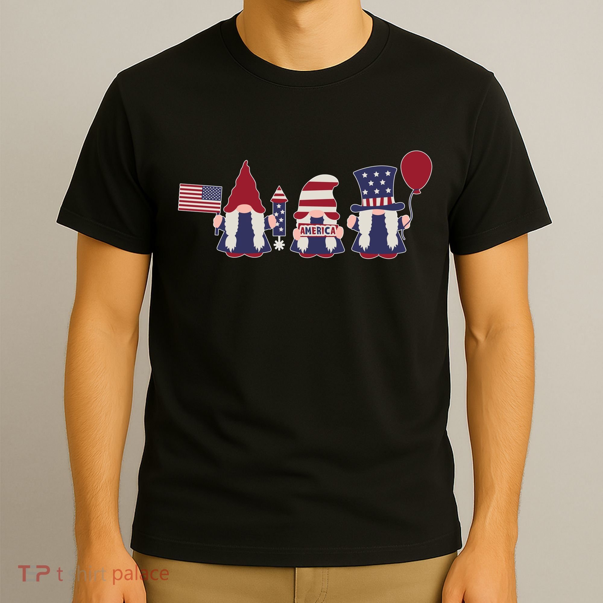 American Lawn Gnomes USA Go America T-Shirt