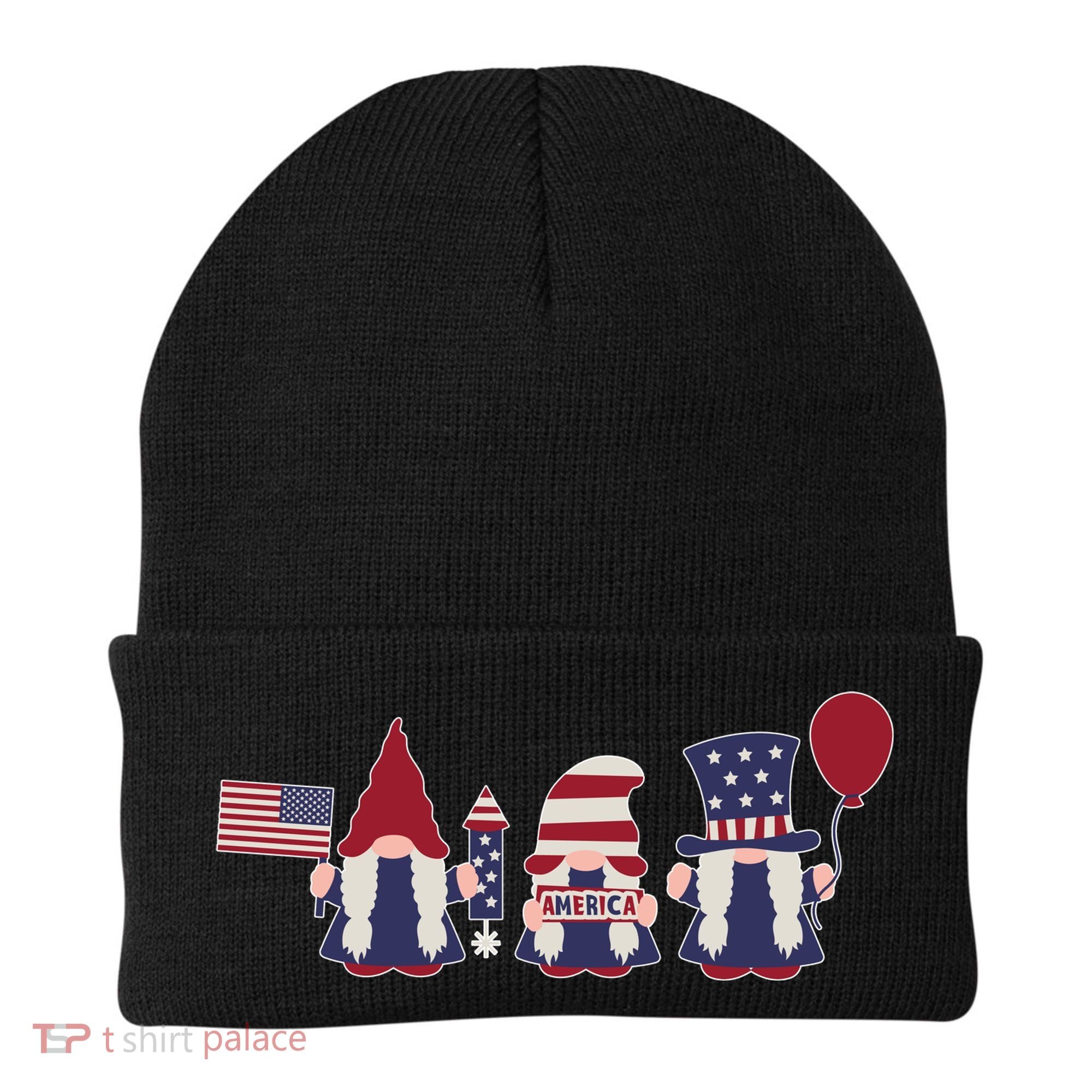 American Lawn Gnomes USA Go America Beanie
