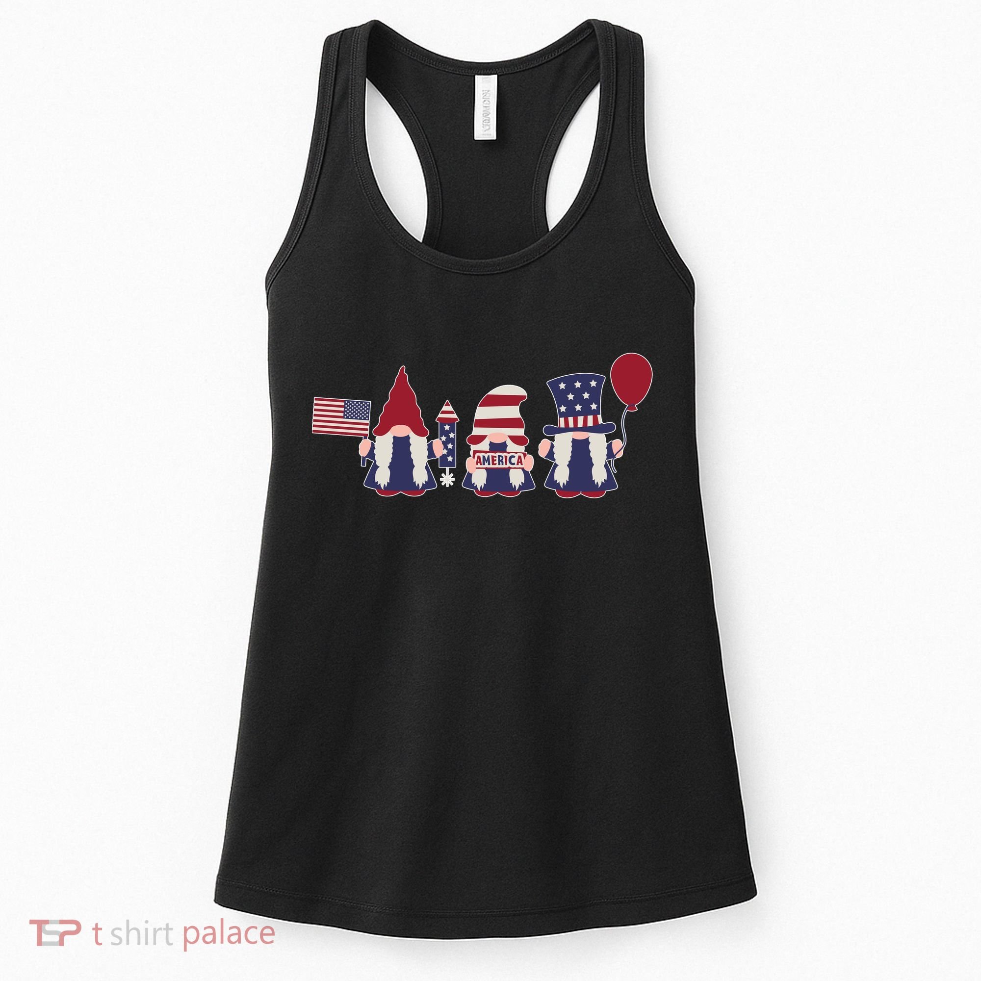 American Lawn Gnomes USA Go America Women's Tank Top