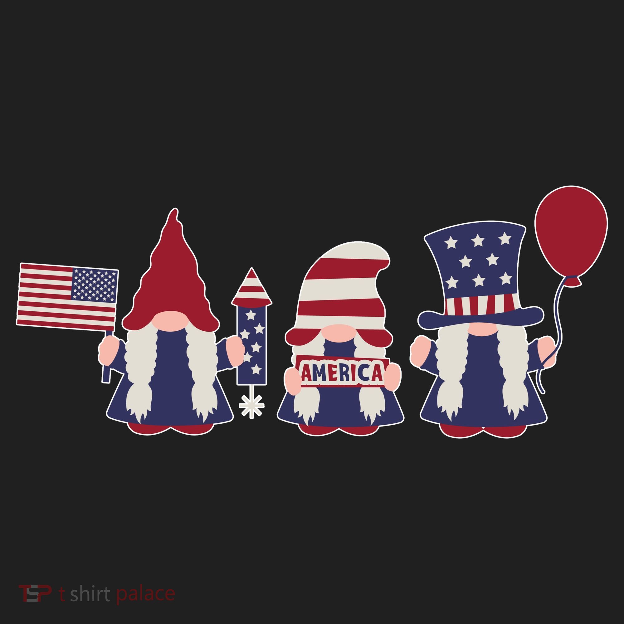 American Lawn Gnomes USA Go America Hat