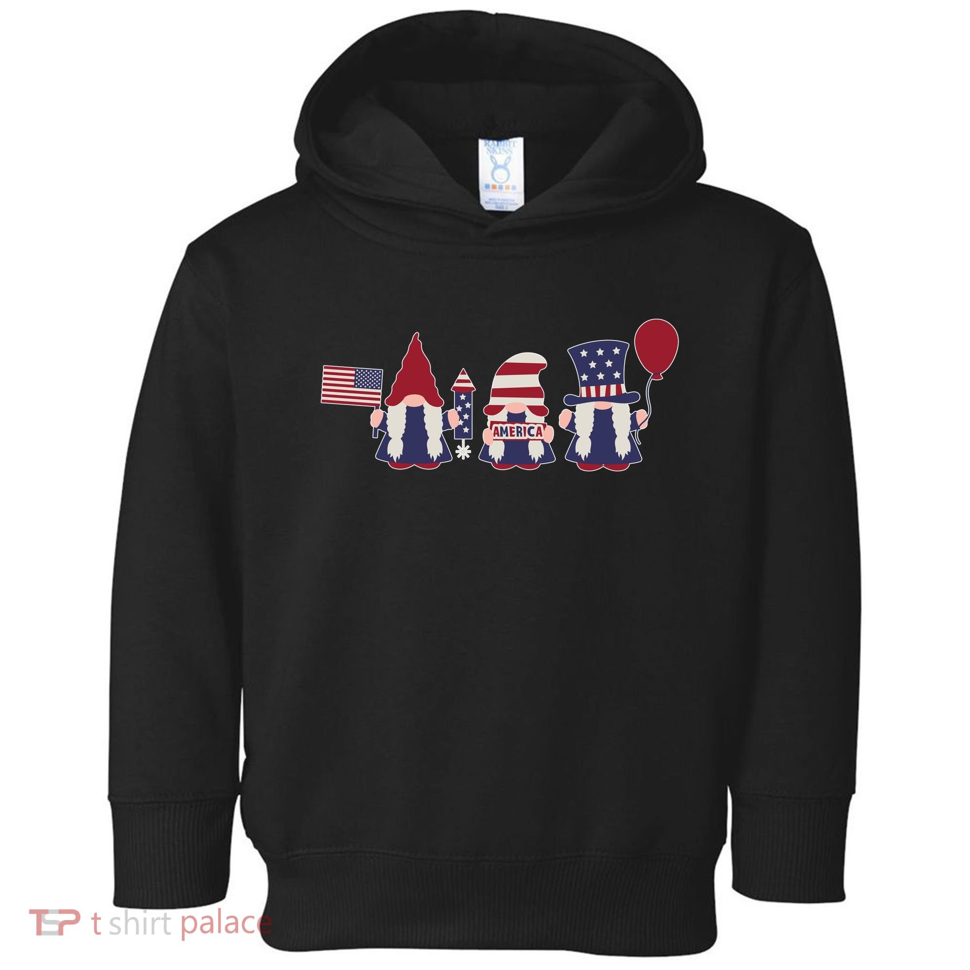 American Lawn Gnomes USA Go America Toddler Hoodie