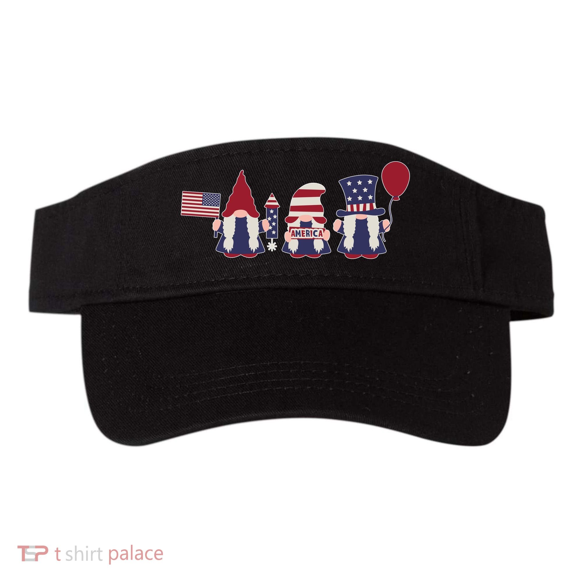 American Lawn Gnomes USA Go America Visor