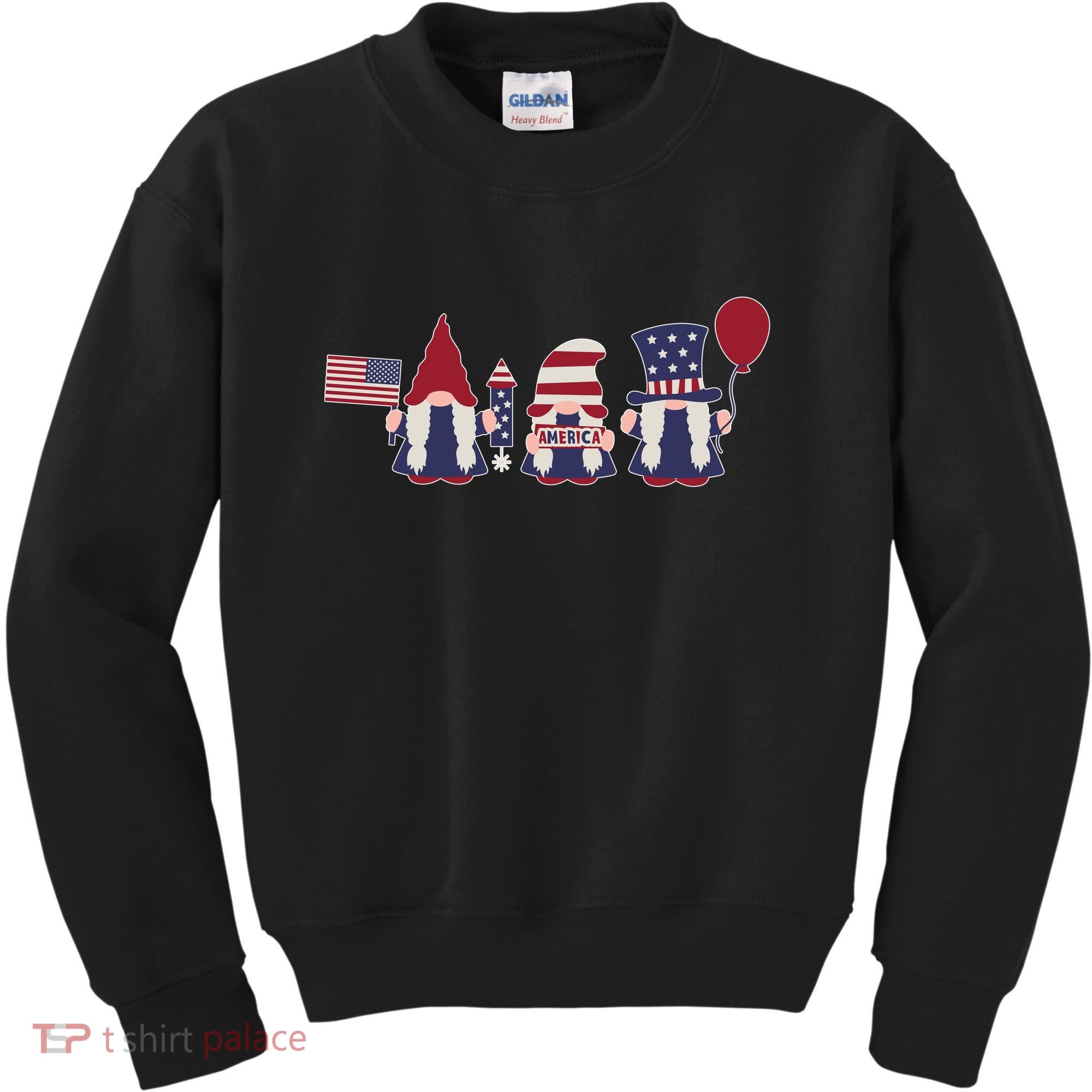 American Lawn Gnomes USA Go America Kids Sweatshirt