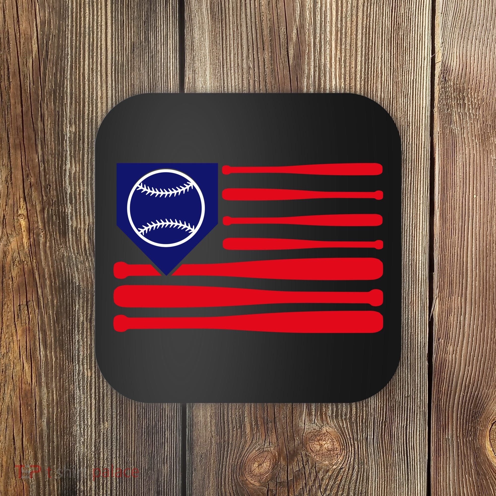 American League Baseball Flag Coaster