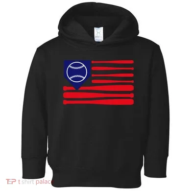 American League Baseball Flag Toddler Hoodie