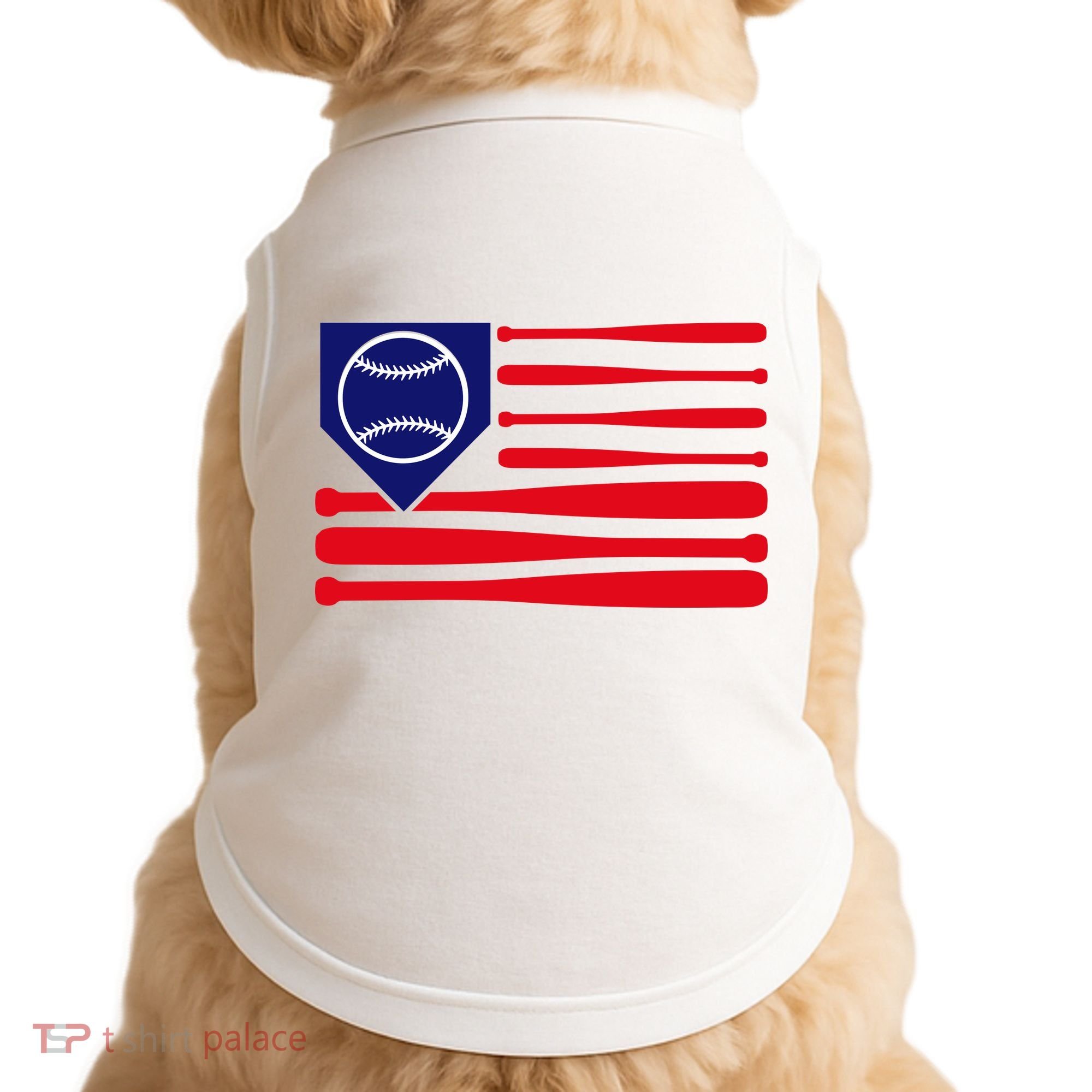 American League Baseball Flag Doggie Tank