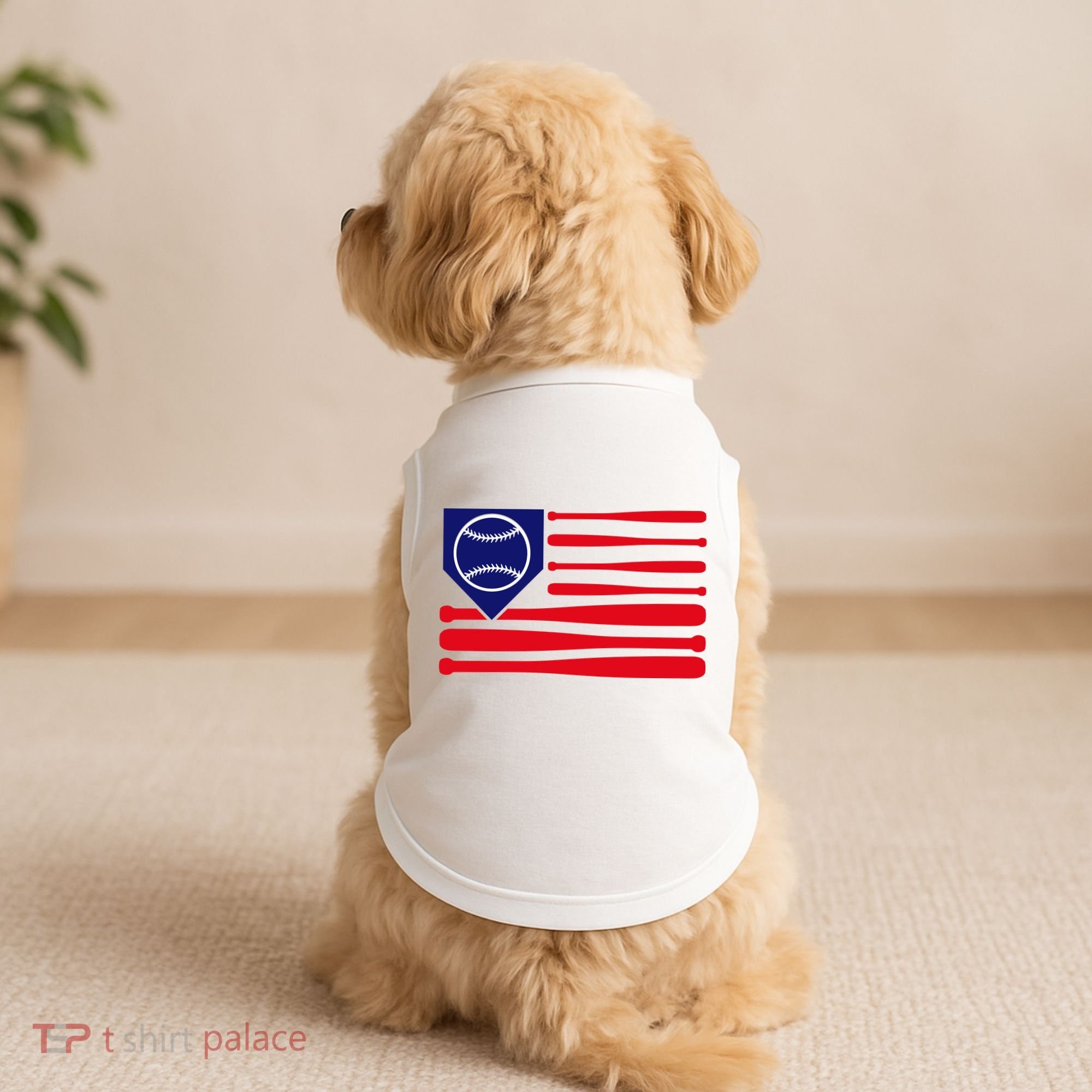 American League Baseball Flag Doggie Tank