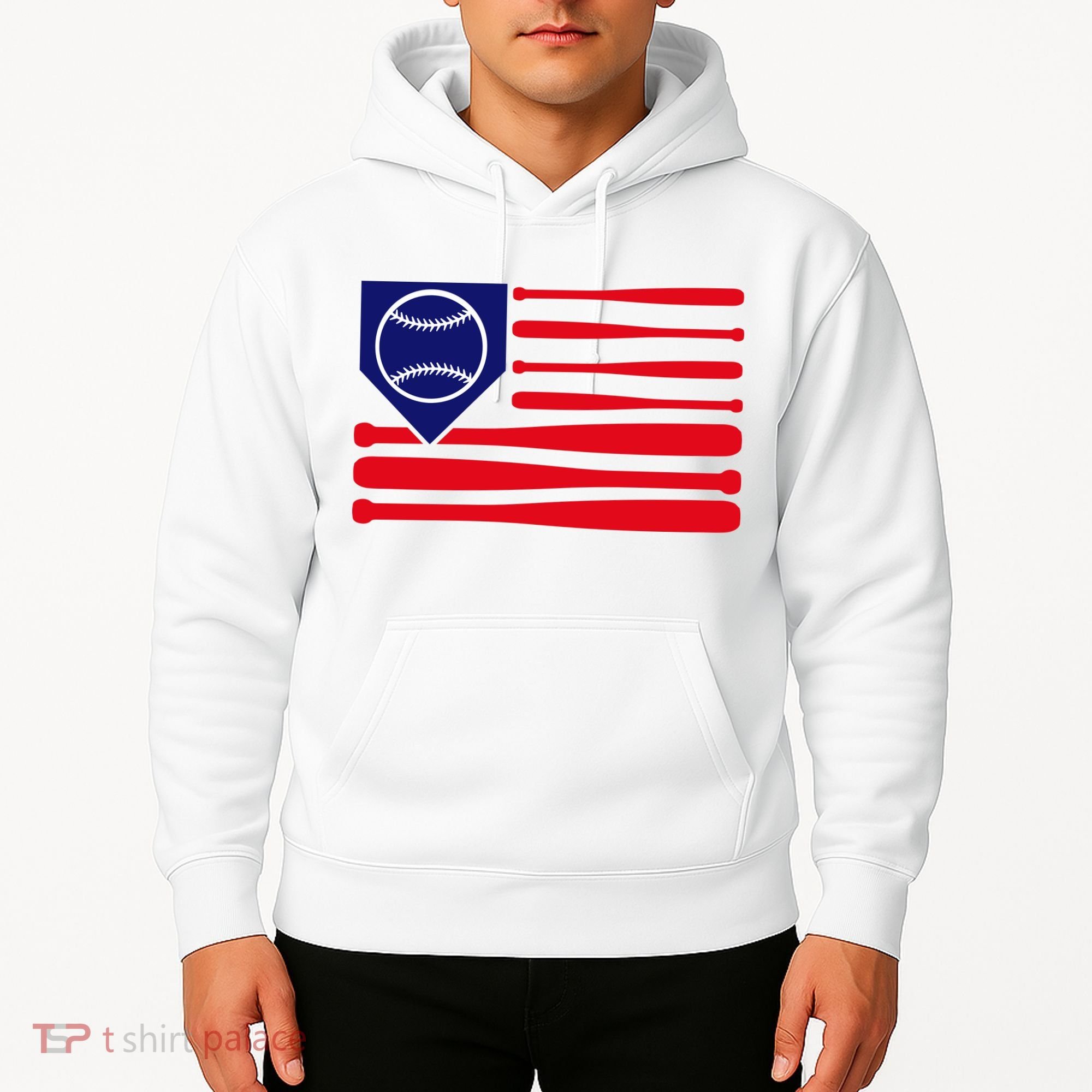 American League Baseball Flag Hoodie