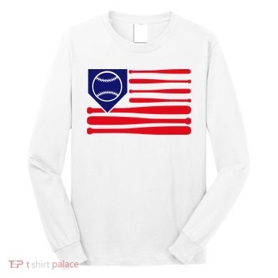 American League Baseball Flag Long Sleeve Shirt