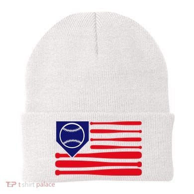 American League Baseball Flag Beanie