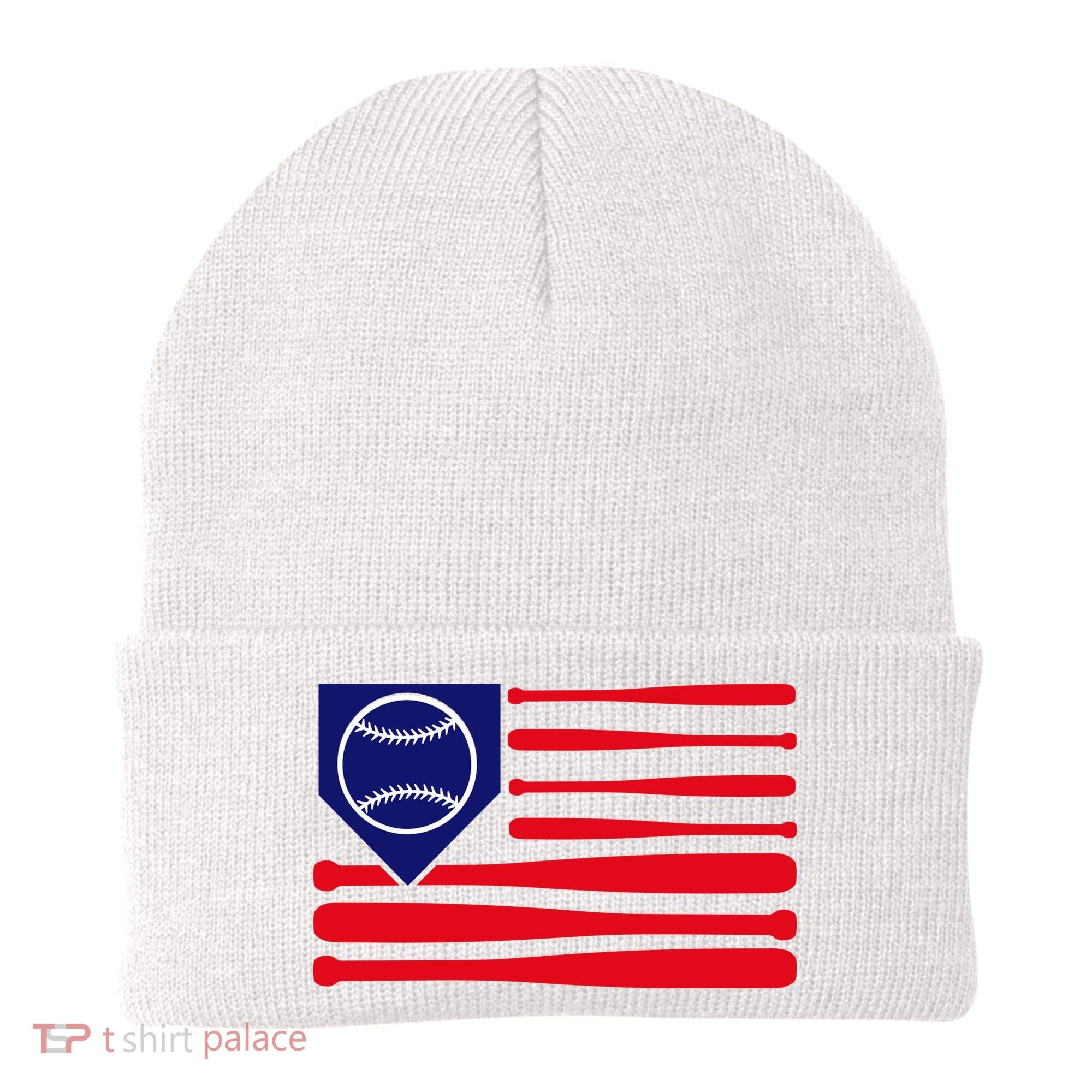 American League Baseball Flag Beanie