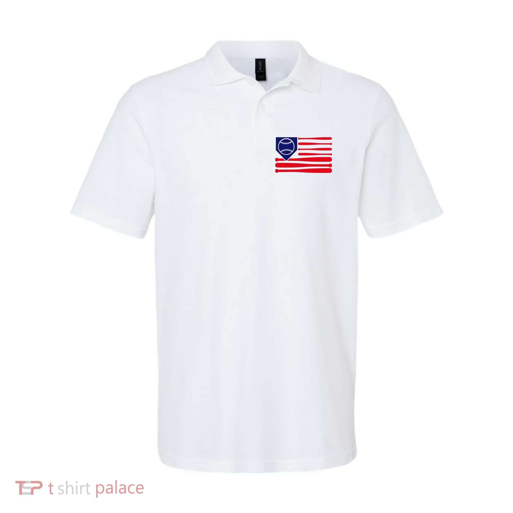 American League Baseball Flag Polo