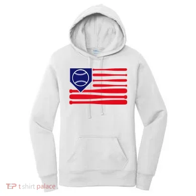 American League Baseball Flag Women's Hoodie