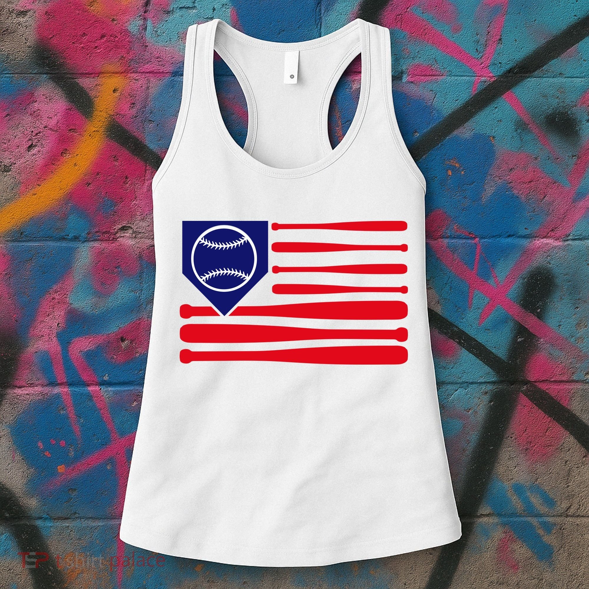 American League Baseball Flag Women's Tank Top