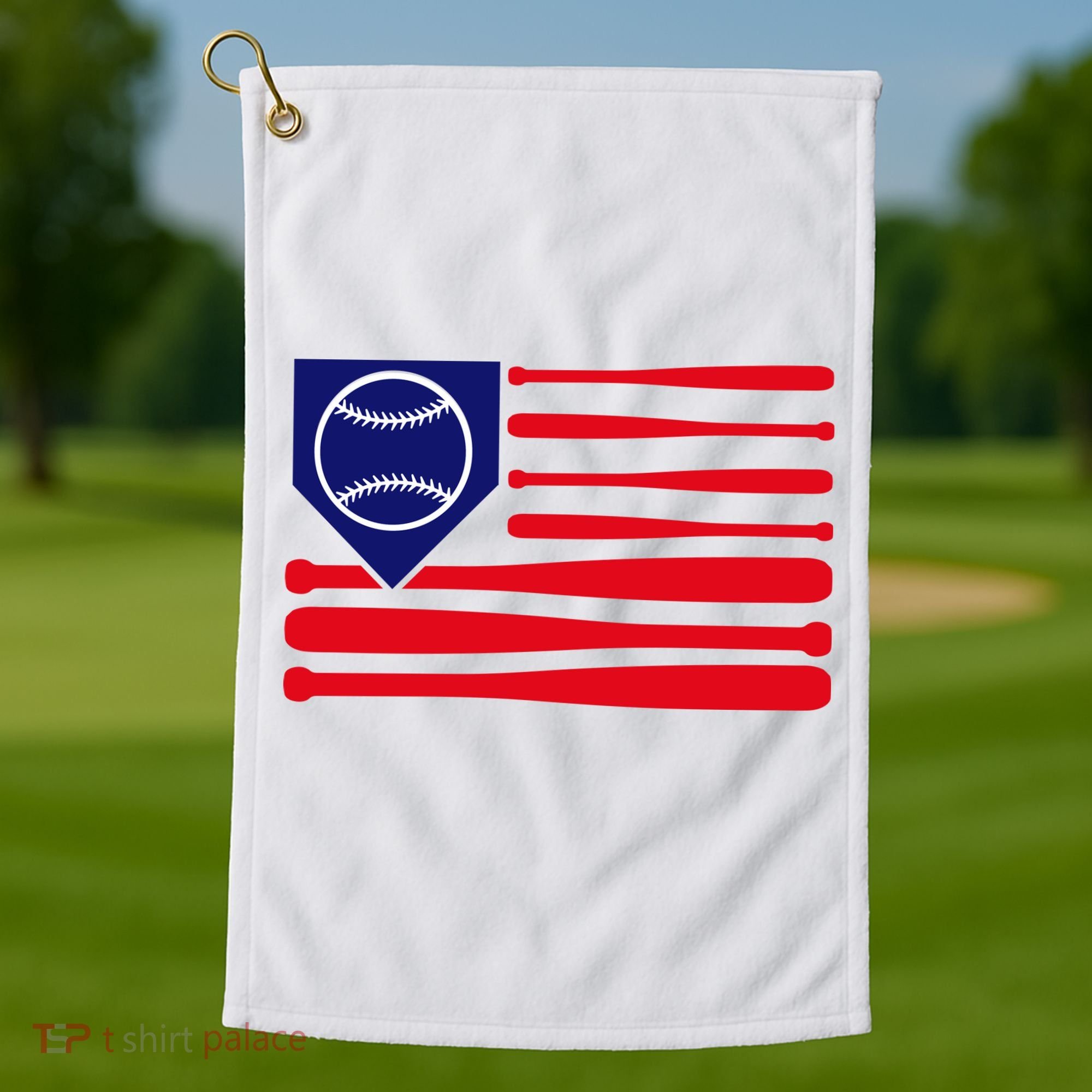 American League Baseball Flag Golf Towel