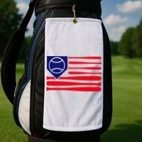 American League Baseball Flag Golf Towel thumb 2