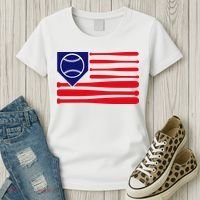 American League Baseball Flag Women's T-Shirt thumb 3