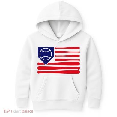 American League Baseball Flag Kids Hoodie