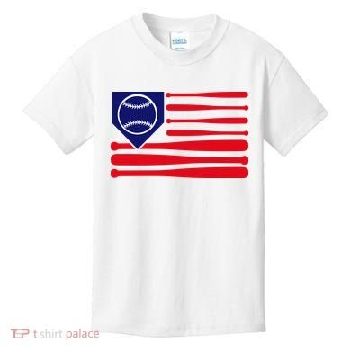 American League Baseball Flag Kids T-Shirt
