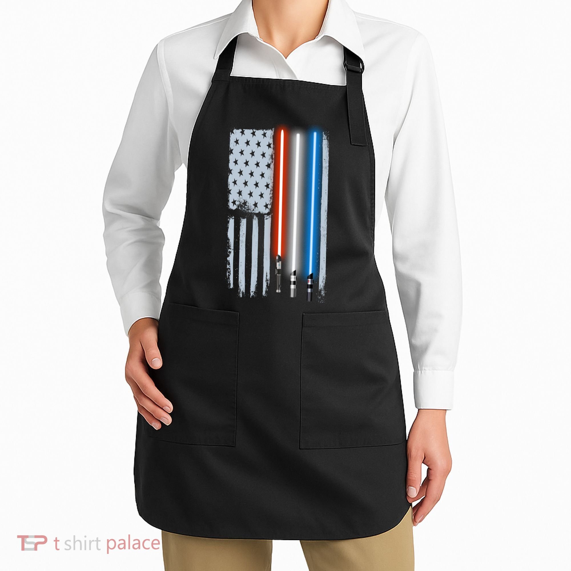 American Lightsaber Flag Apron