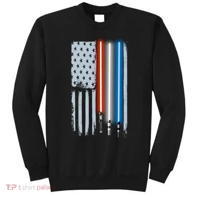 American Lightsaber Flag Sweatshirt