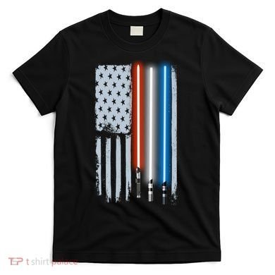 American Lightsaber Flag T-Shirt