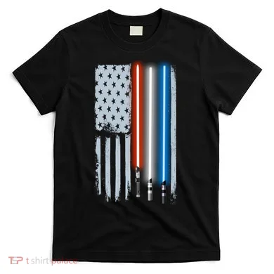 American Lightsaber Flag T-Shirt