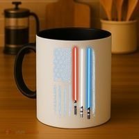 American Lightsaber Flag Coffee Mug thumb 4