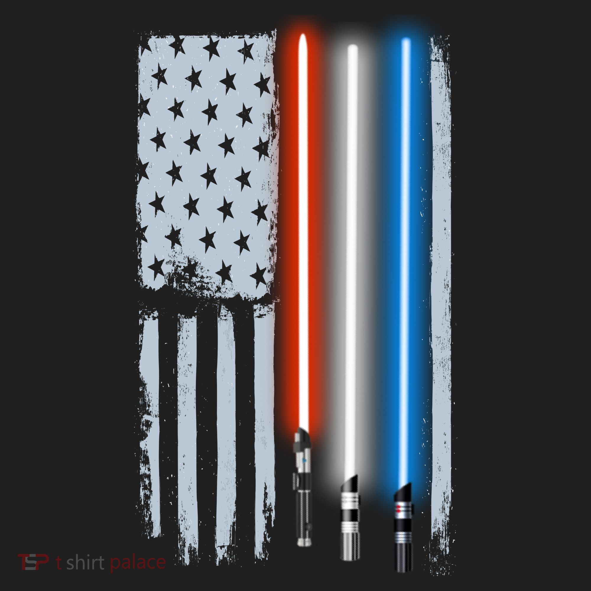 American Lightsaber Flag Tumbler