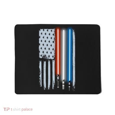 American Lightsaber Flag Mousepad