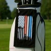 American Lightsaber Flag Golf Towel thumb 2