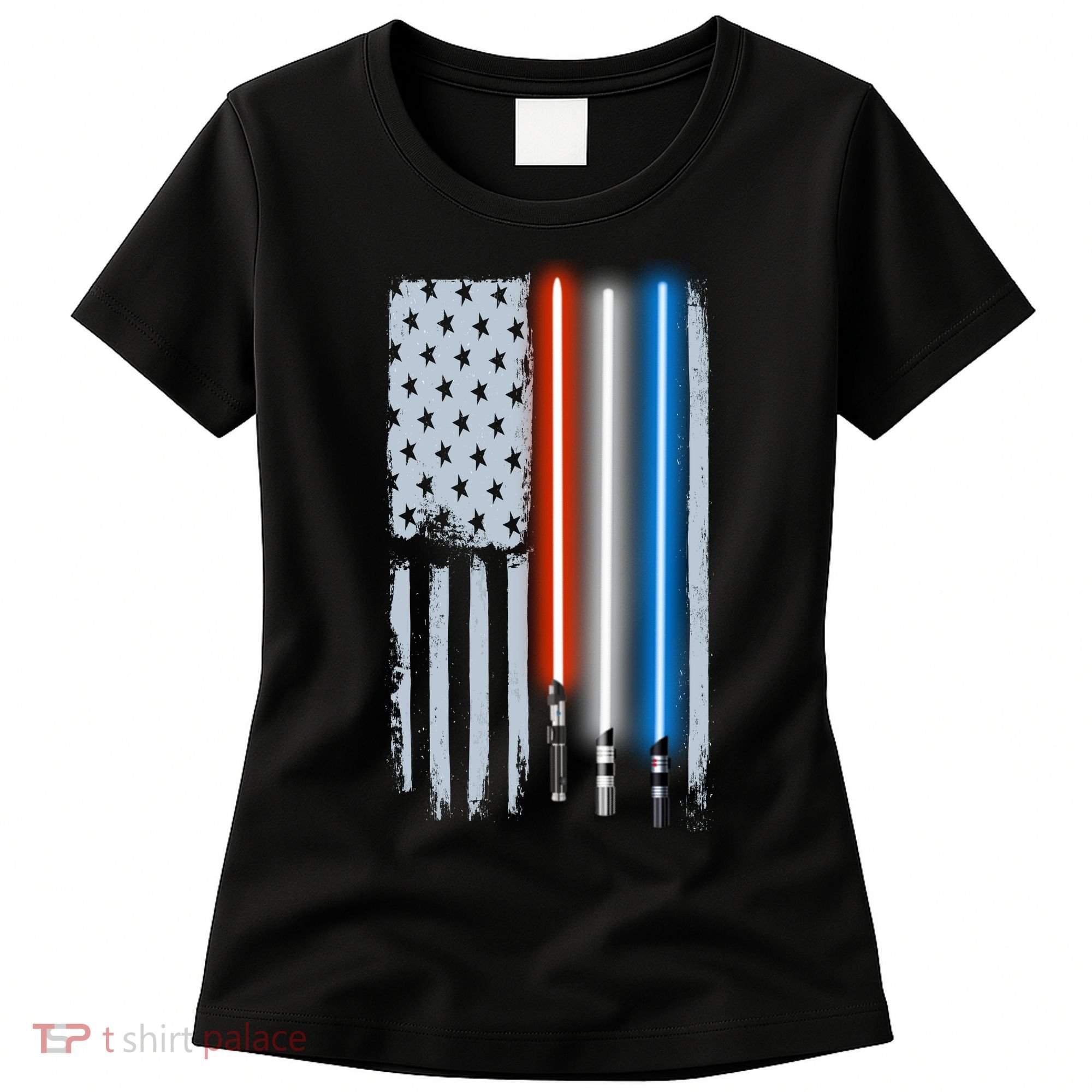 American Lightsaber Flag Women's T-Shirt