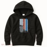 American Lightsaber Flag Kids Hoodie thumb 0