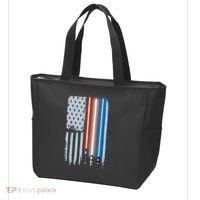American Lightsaber Flag Tote Bag thumb 3