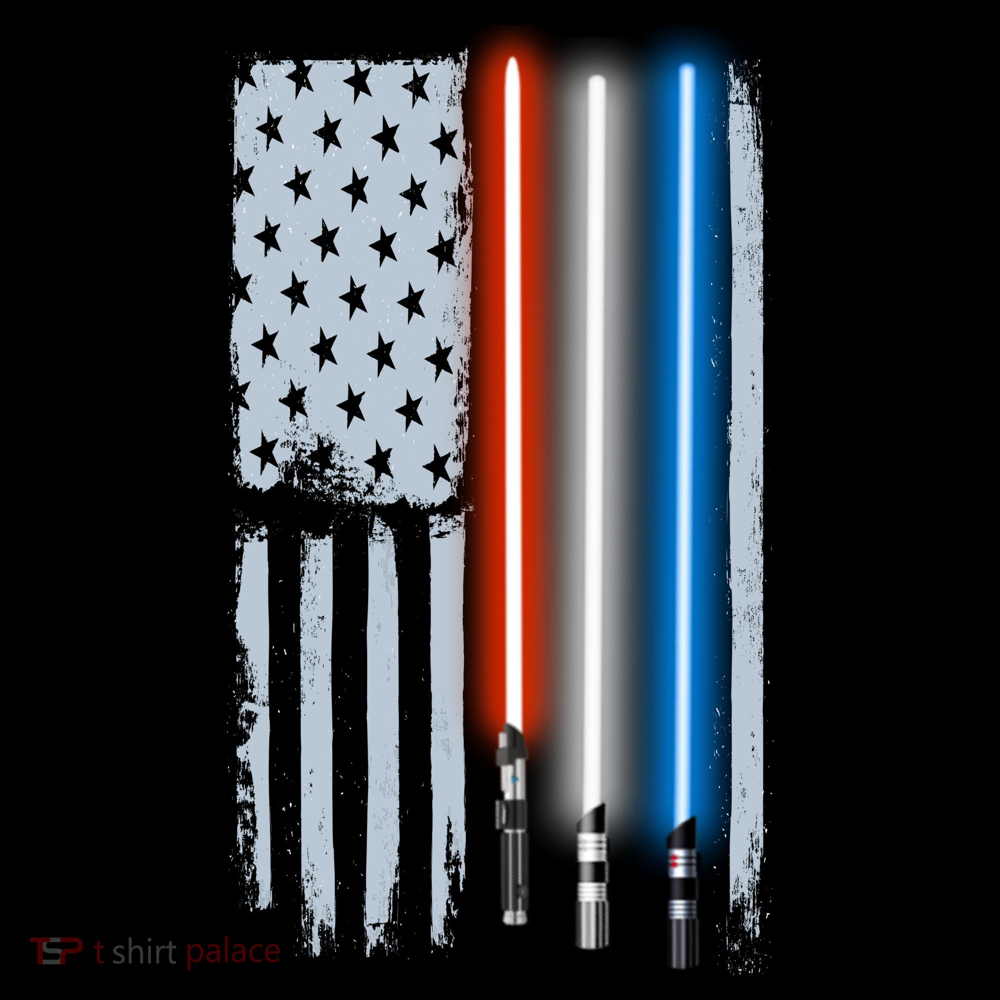 American Lightsaber Flag Tote Bag