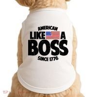 American Like A Boss Since 1776 Doggie Tank thumb 0