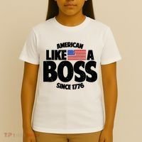 American Like A Boss Since 1776 T-Shirt thumb 4